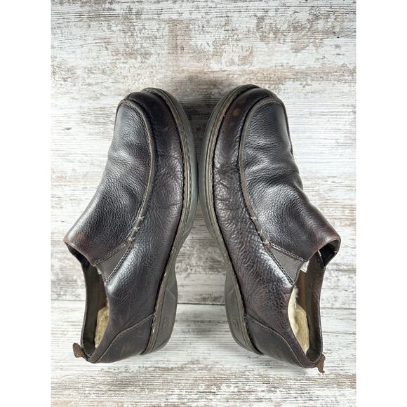 Men\'s UGG Australia Brown Leather Slip On Loafers Sz 13 S/N 3034 main image 8